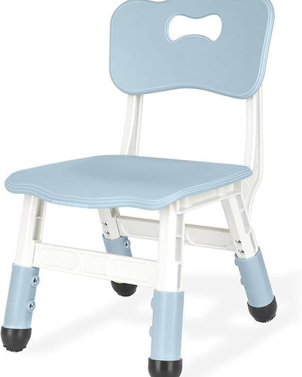 Kids Chair Height Adjustable Toddler Chair Max Load 220LBS Plastic Indoor Outdoor Chair for Children Age 1-6 School Home Daycare Use Bluegrey - LeafyLoom