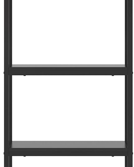 4-tier Arched Bookshelf, Tall Open Bookcase Storage Shelves, Wood Metal Freestanding Display Rack Tall Shelving Unit for Home Office, Bedroom, Living Room, Industrial Black - LeafyLoom