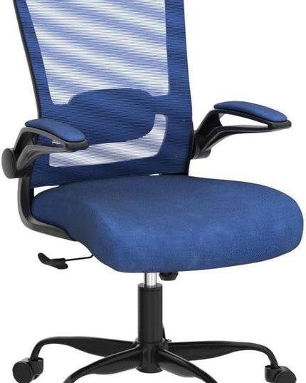Office Chair, Ergonomic Desk Chair with Adjustable Lumbar Support, High Back Mesh Computer Chair with Flip-up Armrests-BIFMA Passed Task Chairs, Executive Chair for Home Office - LeafyLoom