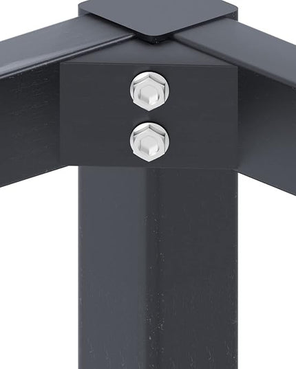 sogesfurniture Computer Desk 63 inches Large Size Office Desk Gaming Desk Computer Table with BIFMA Certification Sturdy Office Desk Writing Desk,Teak with Black Leg BHUS-AC3BB-160 - LeafyLoom