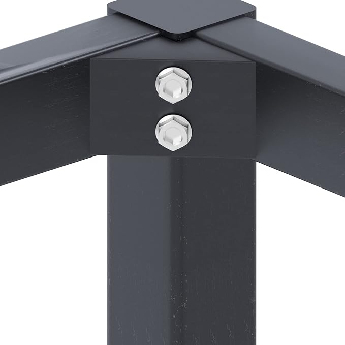 sogesfurniture Computer Desk 63 inches Large Size Office Desk Gaming Desk Computer Table with BIFMA Certification Sturdy Office Desk Writing Desk,Teak with Black Leg BHUS-AC3BB-160 - LeafyLoom