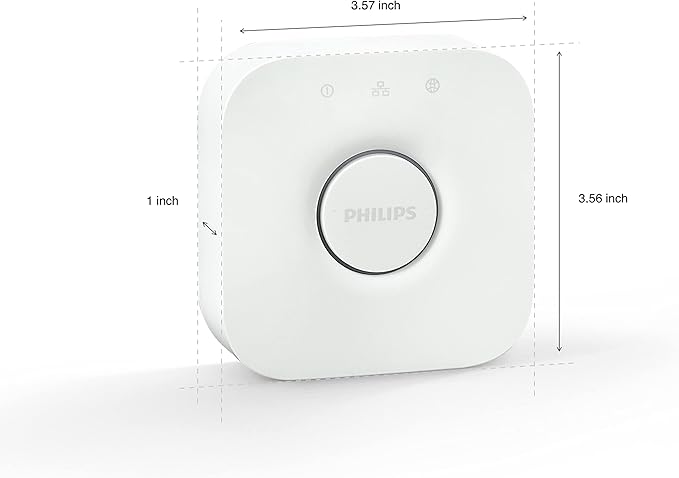 Philips Hue Bridge - Unlock the Full Potential of Hue - Multi-Room and Out-of-Home Control - Create Automations and Zones - Secure, Stable Connection Won't Strain Your Wi-Fi - Works with Voice, Matter PhilipsHue