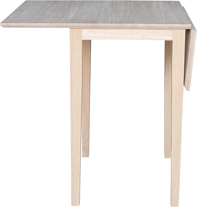 International Concepts Small Drop-leaf Table, Unfinished - LeafyLoom