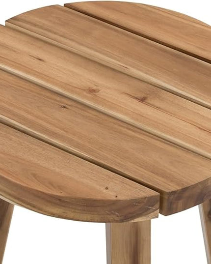 NicBex Coffee Table Wooden Coffee Table with Storage Round Center Tables with Natural Legs End Table for Living Room, Dining Room, Office, and Bedroom,16" W, Natural Wood+Brown - LeafyLoom