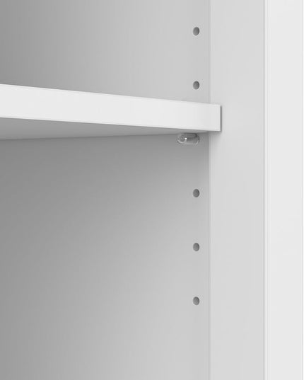 Bush Furniture Broadview 6 Cube Organizer in Pure White - LeafyLoom