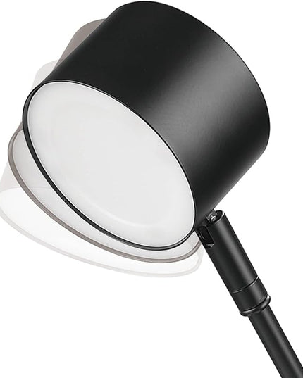 Globe Electric 52271 Aristocrat 16" Integrated LED Swing Arm Desk Lamp, Matte Black, Dimmable On/Off Rotary Switch at Base, 2.1A USB Port - LeafyLoom