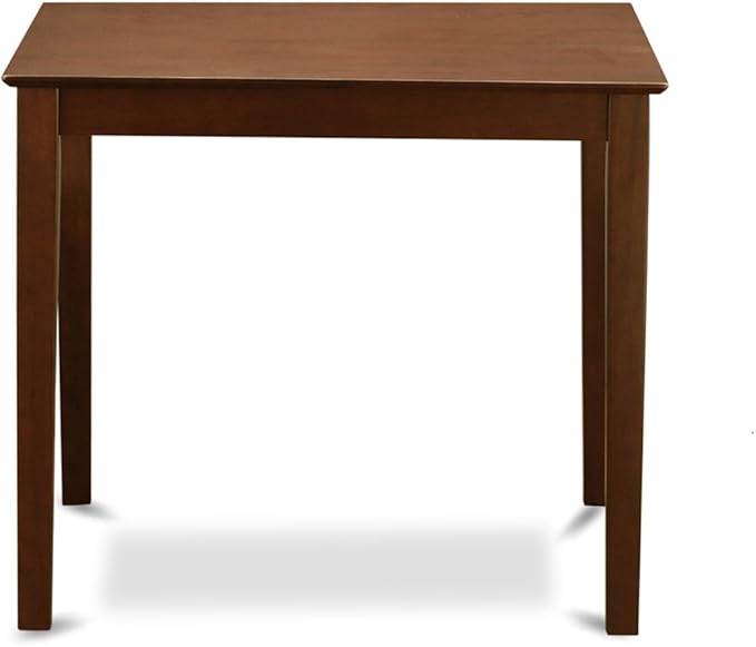 East West Furniture VERN3-MAH-LC Vernon 3 Piece Kitchen Counter Height Dining Set Contains a Square Pub Table and 2 Faux Leather Upholstered Chairs, 36x36 Inch - LeafyLoom