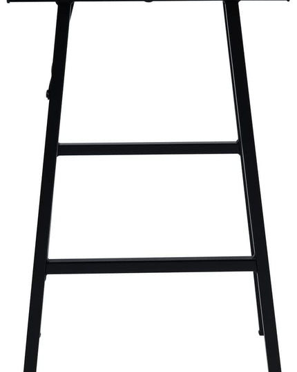 FurnitureR Home Office Computer Desk, Compact Writing Desk Study Desk with Metal Frame for Apartment, Dorm, Bedroom, Small Space (39.4 Inch, Black) - LeafyLoom