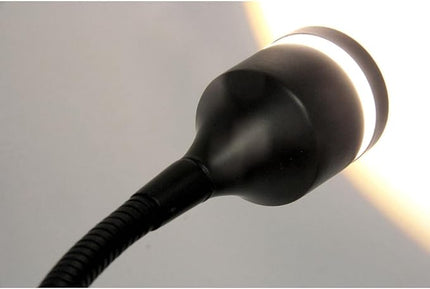 Adesso 3217-01 Prospect 9.5" -14.5" LED Clip Lamp, Black, Smart Outlet Compatible - LeafyLoom