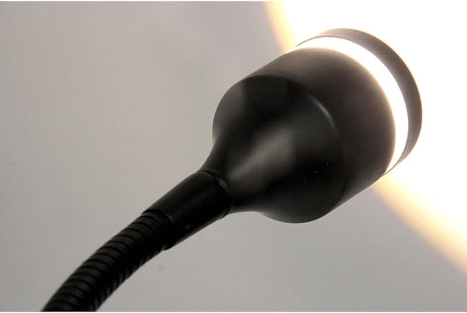 Adesso 3217-01 Prospect 9.5" -14.5" LED Clip Lamp, Black, Smart Outlet Compatible - LeafyLoom