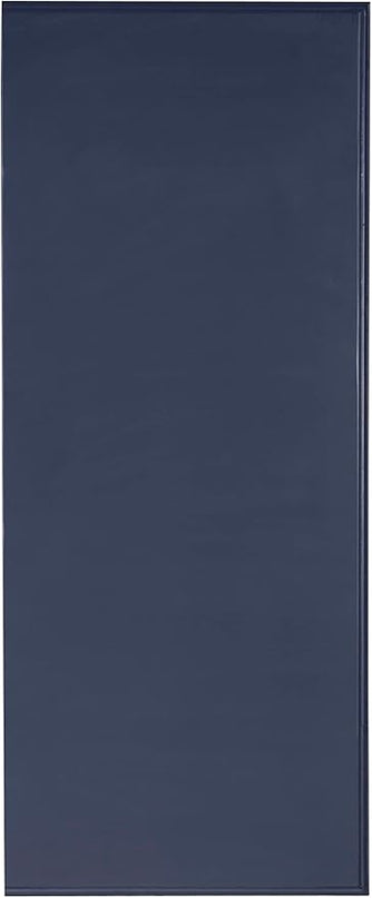 Linon Campaign Desk Navy with Gold Legs, Blue - LeafyLoom