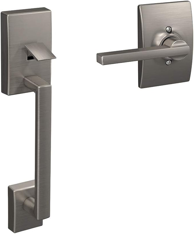 Schlage Encode Wi-Fi Smart Lock with Century Handleset Entry Set for Front Door, Satin Nickel SchlageLockCompany