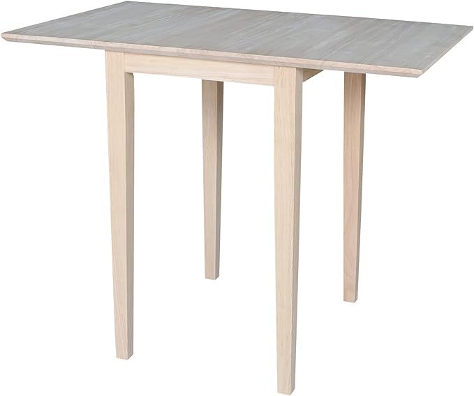 International Concepts Small Drop-leaf Table, Unfinished - LeafyLoom