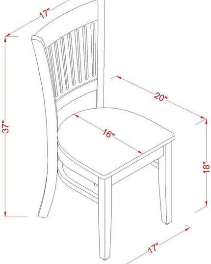 East West Furniture Norfolk 3 Piece Kitchen Set for Small Spaces Contains a Rectangle Table with Butterfly Leaf and 2 Dining Room Chairs, 32x54 Inch, Oak - LeafyLoom