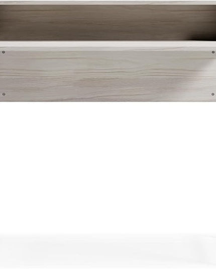 Signature Design by Ashley Bayflynn 36" Modern Home Office Desk With Hutch, White & Black - LeafyLoom