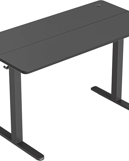 CubiCubi Electric Standing Desk, 63 x 24 Inches Height Adjustable Sit Stand Desk, Ergonomic Home Office Computer Workstation, Black - LeafyLoom