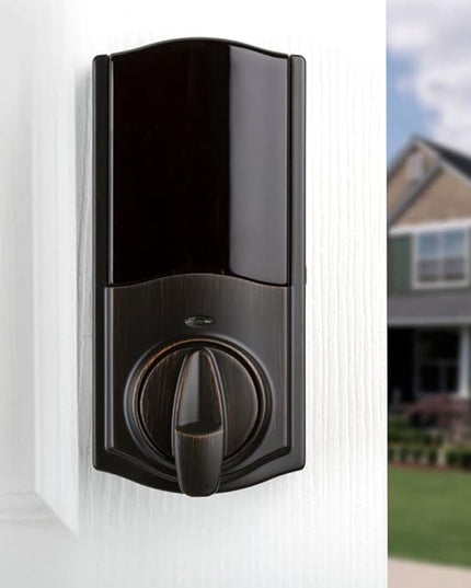 Kwikset 914 Convert Zigbee 3.0 Electronic Smart Lock Conversion Kit in Venetian Bronze Kwikset