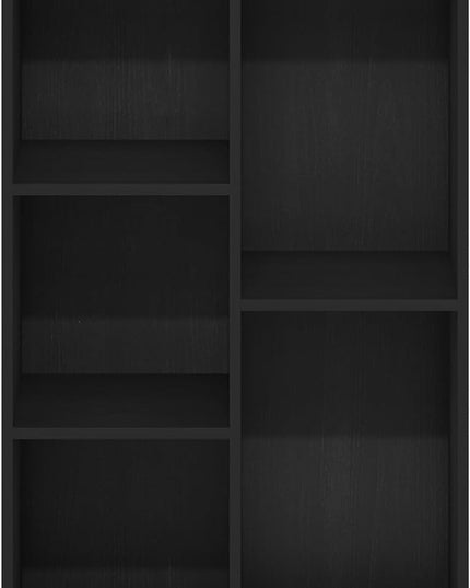 Furinno Luder 5-Cube Reversible Open Shelf, Blackwood - LeafyLoom