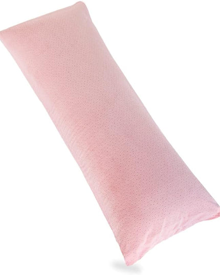 Full Body Pillow for Adults, Long Pillow for Sleeping, Large Firm Bed Pillow for Side Sleepers with Cover, 20x54 Inches (Pink) - LeafyLoom