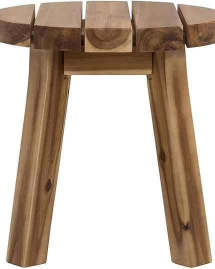 NicBex Coffee Table Wooden Coffee Table with Storage Round Center Tables with Natural Legs End Table for Living Room, Dining Room, Office, and Bedroom,16" W, Natural Wood+Brown - LeafyLoom