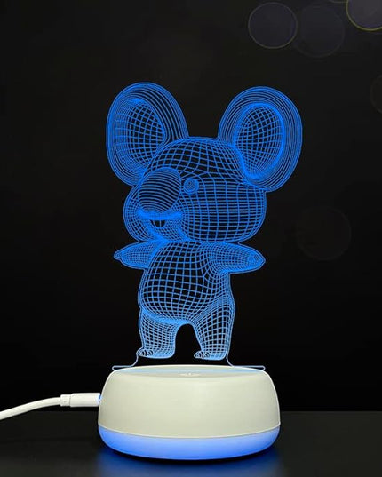 3D Koala Night Lights USB LED Lamp Home r2d2 3D Arts Lamp - 7 Colors Changing Bedroom Decor Night Light Gifts for Child - LeafyLoom