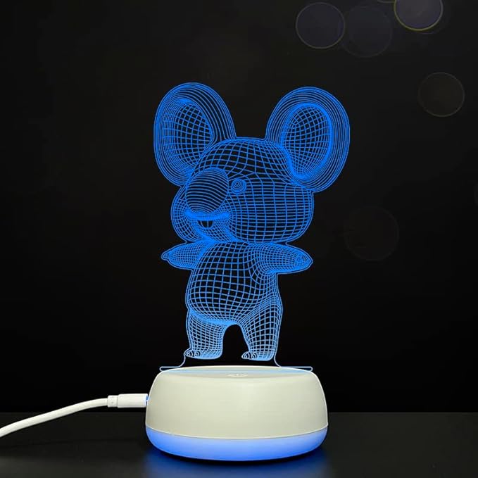 3D Koala Night Lights USB LED Lamp Home r2d2 3D Arts Lamp - 7 Colors Changing Bedroom Decor Night Light Gifts for Child - LeafyLoom