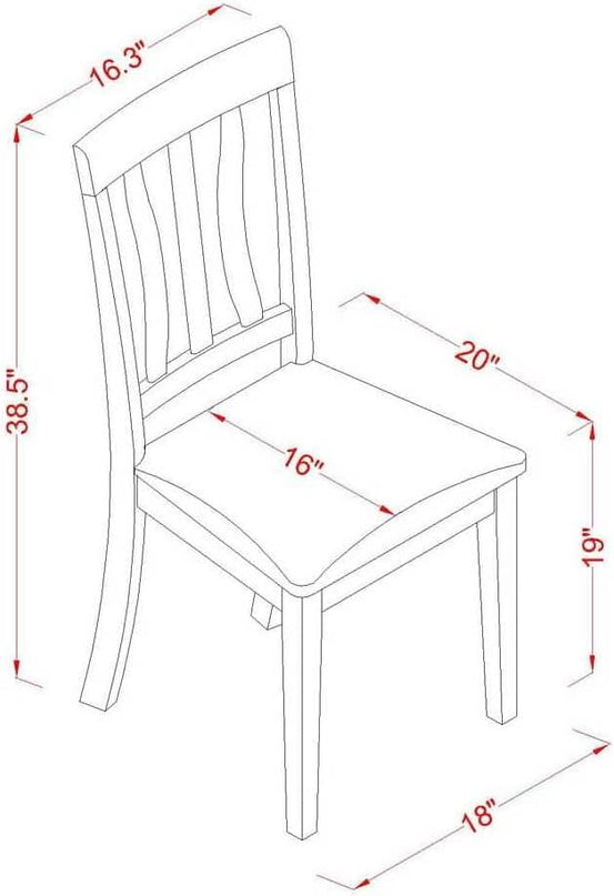 East West Furniture Eden 3 Piece Set for Small Spaces Contains a Round Dining Room Table with Pedestal and 2 Linen Fabric Upholstered Chairs, 30x30 Inch, ESAN3-BCH-C - LeafyLoom