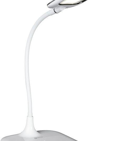 OttLite Prevention LED Desk Lamp with Wireless Charging - Designed to Reduce Eyestrain - Adjustable Flexible Neck, 3 Color Modes & Touch Controls - Crafting, Office Work, Reading & Studying - LeafyLoom