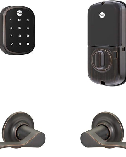 Yale Assure Lock SL, Wi-Fi Smart Lock with Norwood Lever - Works with the Yale Access App, Amazon Alexa, Google Assistant, HomeKit, Phillips Hue and Samsung SmartThings, Oil Rubbed Bronze Yale