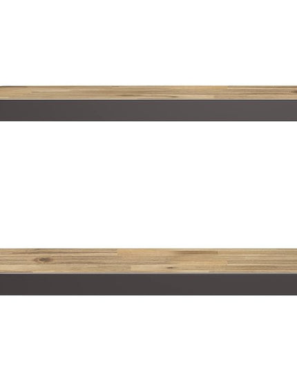 SIMPLIHOME Erina SOLID ACACIA WOOD 36 Inch Rectangle Modern Industrial Bookcase in Distressed Golden Wheat, for The Living Room, Study Room and Office - LeafyLoom