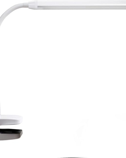 Daylight Company Unolamp Clamp Light, Touch Dimmable Desk Lamp, 4 Brightness Level, Ideal for Hobbies, Art, Beauty Salons, Reading and More, White - LeafyLoom