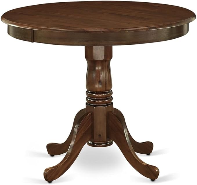 East West Furniture Kitchen Table, 36x36 Inch, ANT-AWA-TP - LeafyLoom