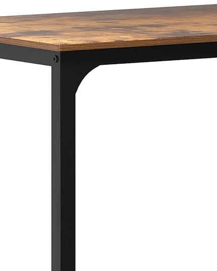 SogesHome Home Kitchen Table Set for 4, Compact Dining Table Chair Set, 4 Pieces Table Chair Bench Set for Small Place, Apartment, Vintage Brown - LeafyLoom