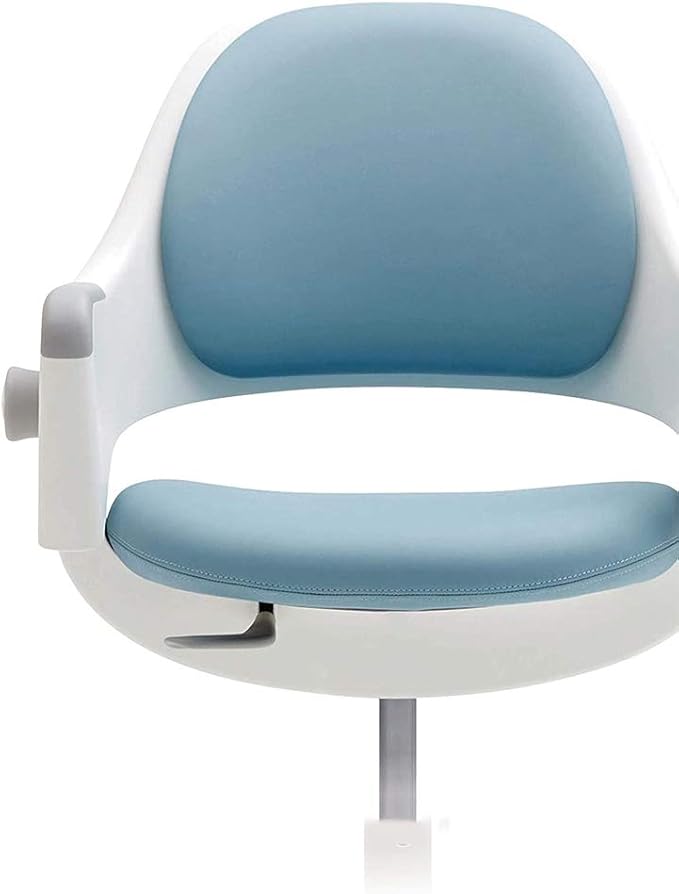 SIDIZ ringo Kids Desk Chair : Ergonomic Kids Chair with Footrest, 4-Step Growing Function, Adjustable Seat Height, Sit-Locking Casters, Swivel Type Kids Chair (Lavendar Blue Chair) - LeafyLoom