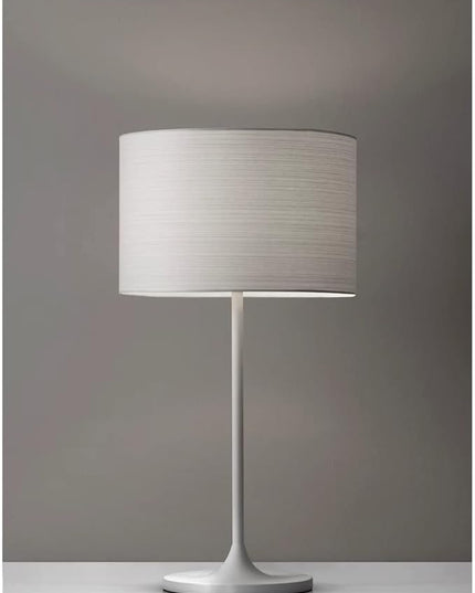 Adesso 6236-02 Oslo Table Lamp, 22.5 in, 60 W Incandescent/13W CFL, White Metal, 1 Table Lamp - LeafyLoom