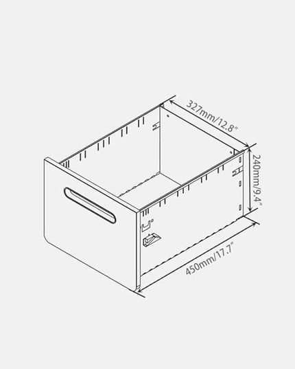 ApexDesk 3-Drawer Vertical Metal Mobile File Cabinet with Locking Keys - Light Gray Front Panel/White Body - LeafyLoom