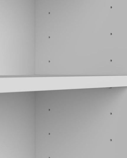 Bush Furniture Universal Small 2 Shelf Bookcase in White, Low Bookshelf for Living Room, Personal Home Office, or Professional Workspace - LeafyLoom