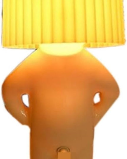Little Naughty boy Desk lamp,A Little Shy Desk lamp, Bedside Night Light,Naughty boy Mr.P a Little Shy Man Creative lamp,Home Decoration Beautiful Gift (Yellow) - LeafyLoom
