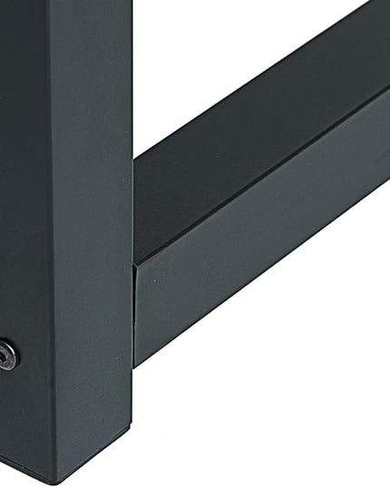 Computer Desk 55 Modern Simple Large Study Writing Desk Industrial Style Laptop PC Table for Home Office, with Leg Bars, Oak Board Black Leg… - LeafyLoom