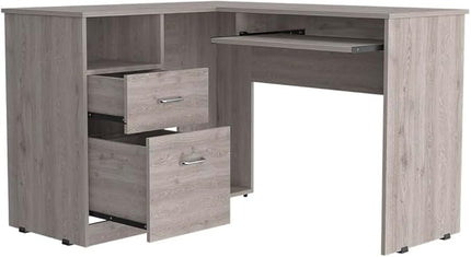 NicBex Kimberly-DW-00197-LWJ Home Office Desks, 47.2"x41.3"x30.4", Gray-1 - LeafyLoom