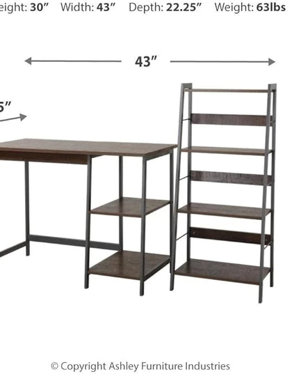 Signature Design by Ashley Soho Desk, Brown - LeafyLoom