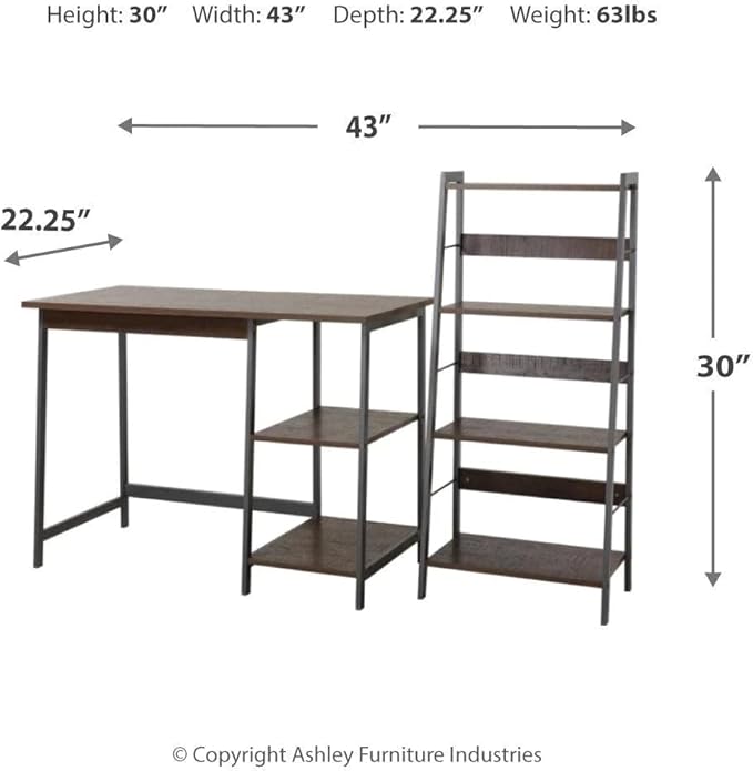 Signature Design by Ashley Soho Desk, Brown - LeafyLoom