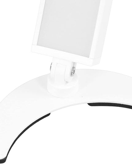 Pomya Half Moon Light for Nails, 28 Inch Foldable LED Half Moon Desk Lamp with 10 Brightness Adjustment, 3200K‑5600K Dimmable Lighting Lamp with Remote for Beauty Lash Extension Tattoo - LeafyLoom