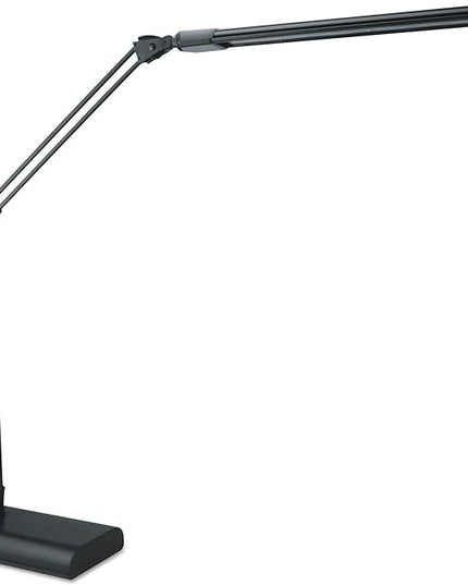 Alera ALELED908B 3.25 in. W x 6 in. D x 21.5 in. H Adjustable LED Desk Lamp - Black - LeafyLoom