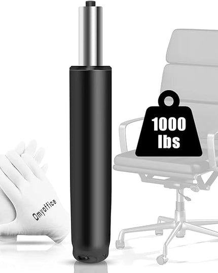 Adjustable Gas Lift Cylinder for Office Chairs, Black, 1000LBS Capacity - LeafyLoom