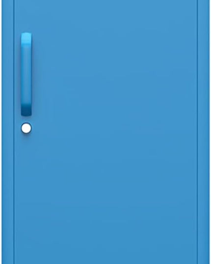 Novogratz Cache Single Metal Locker Storage, Blue Cabinet - LeafyLoom