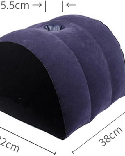Inflatable Breads Pillow, Bed Wedges & Body Positioners Pillow, Traveling Pillow, Body Position Cushion, Rocking Pillow, Surface Flocking for Sleeping Traveling Yoga (G-Shape) - LeafyLoom