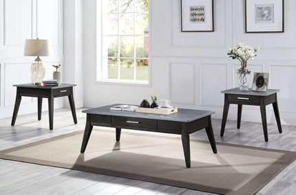 NicBex Coffee Table Sintered Stone Top Coffee Table with Storage Rectangle Center Tables with Drawer Dining Table for Living Room, Dining Room, Office, and Bedroom,52" W, Black - LeafyLoom