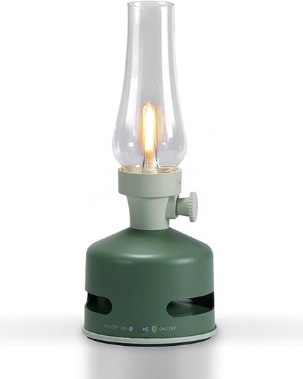MoriMori design lamp with loudspeaker (mint green) - LeafyLoom