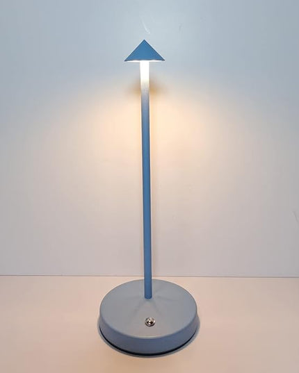 Cordless Table Lamps,Rechargeable Led Touch Bar Lamp,Portable Battery Desk Lamp,Brightness Dimmable Small Table Lamps,Minimalist Design,for Living Room/Restaurant/Couple Dinner/(Blue) - LeafyLoom